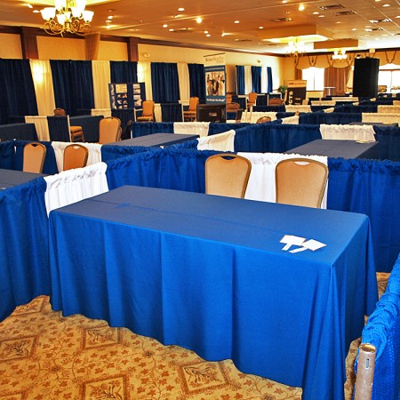 Trade show boothing & linens rentals